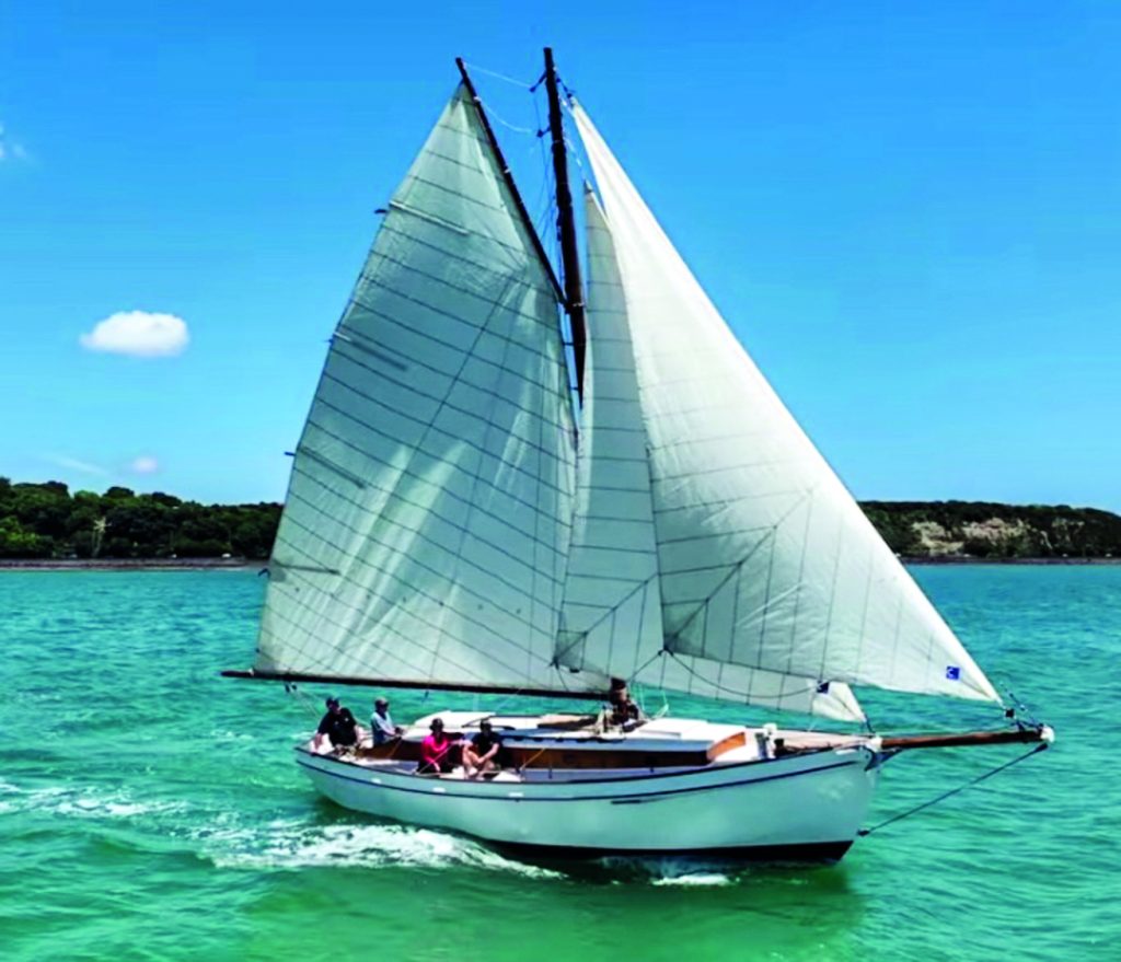 Hosts visitors aboard Ngataki in Whangarei earlier this year // Photo credit: Tino Rawa Trust