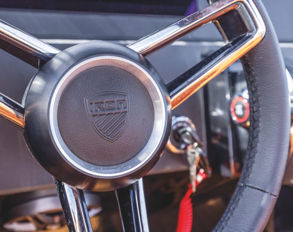 The cockpit layout works well, as does the helm, which has supportive seating and a practical, modern console design. Driving the boat is effortless.