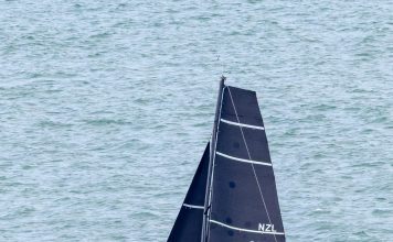 Motorboat III provisionally wins Race 1 from Waitemata Harbour to Mangonui Harbour in the 2026 Doyle Sails Round North Island Two Handed Yacht Race // Photo credit: Roger Mills / Boating New Zealand
