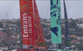 United States master light air in Race 6 as Sydney SailGP leaderboard tightens SailGP 2026 Sydney Race 6 // SailGP Media