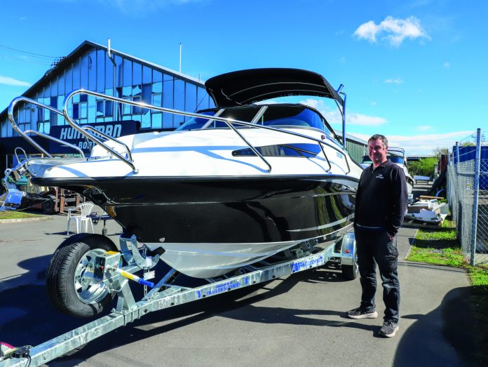 Mike Bamber with a Huntsman Centurion ready for its new owner
