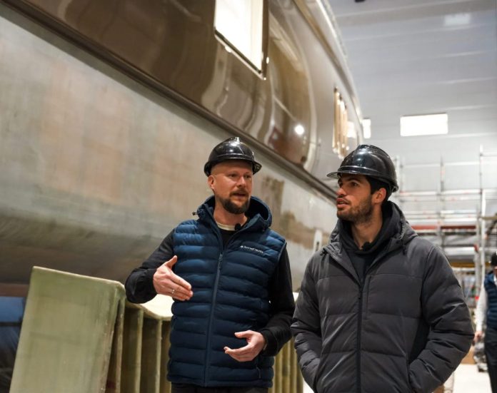 Carlos Alcaraz’s tours Sunreef's Gdansk facility // Photo credit: Sunreef