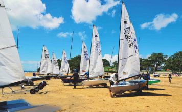 The OK Dinghy: The New Zealand dominance Rigging up at the Wakatere Boating Club.