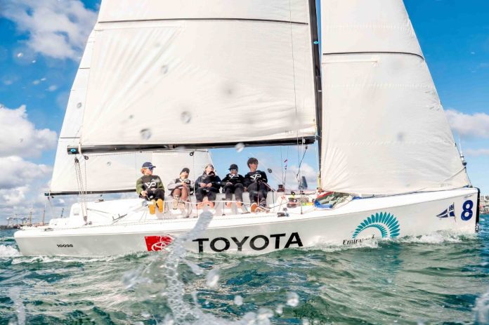 Emirates Team New Zealand announced as naming rights Partner of RNZYS Youth Training Programme 1 The Emirates Team New Zealand Youth Training Programme is a key component to the Royal New Zealand Yacht Squadron’s performance sailing offerings. A fleet of 10 one-design Elliott 7s are used for the programme, with each boat also sponsored. Toyota New Zealand is a also a proud supporter of the programme. // Photo credit: Suellen Hurling / Live Sail Die