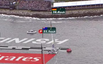 Germany wins Race 4 in SailGP Rio in a dying breeze SailGP Rio Fleet Race 4 // Photo credit: SailGP Media