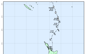 Cyclone Vaianu, Evening Briefing, Sunday 12 April