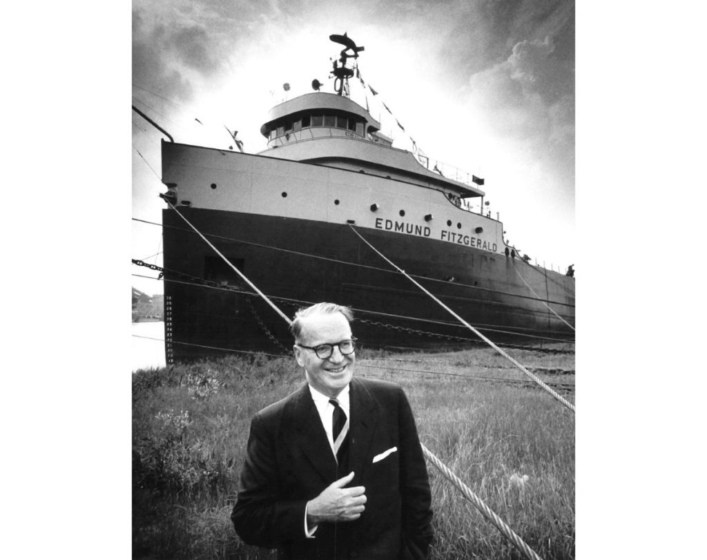 The ship was named after Edmund Fitzgerald, President of the Northwestern Mutual Insurance Company.