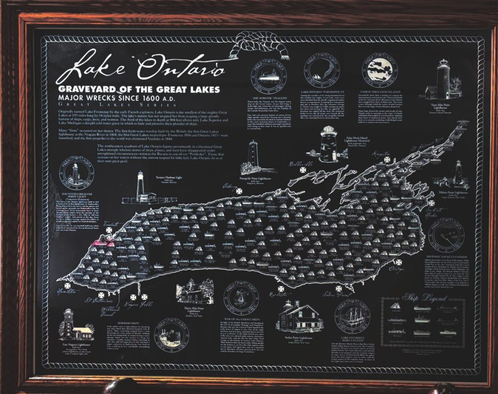 Lake Ontario is a ship graveyard.