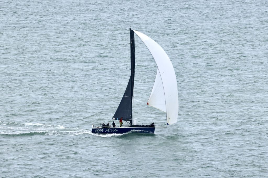 Mr Kite II close to the finish line // Photo credit: Roger Mills / Boating New Zealand