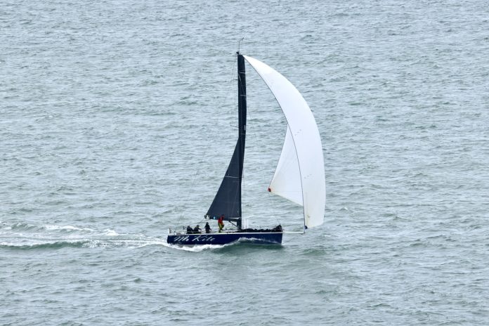 Mr Kite II close to the finish line // Photo credit: Roger Mills / Boating New Zealand