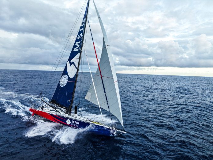 MSIG Europe, skippered by New Zealander Conrad Colman // Photo credit: Georgia Schofield