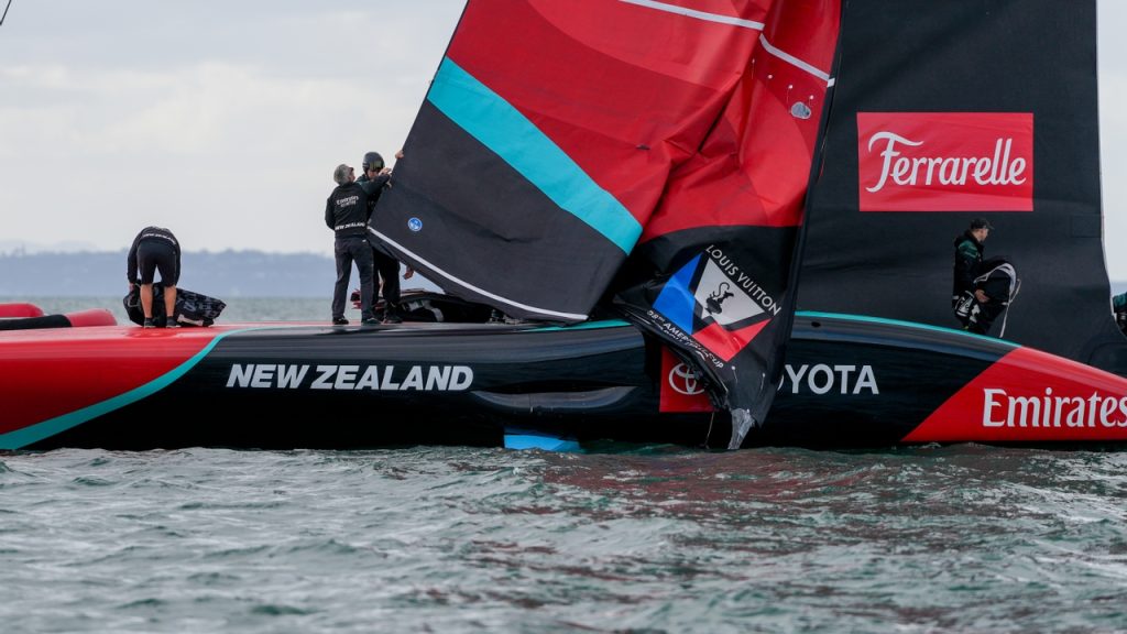 17 April 2026, America’s Cup Recon, Emirates Team New Zealand, Taihoro, AC75, Day 12 // Photo credit: Sam Thom / Americas Cup