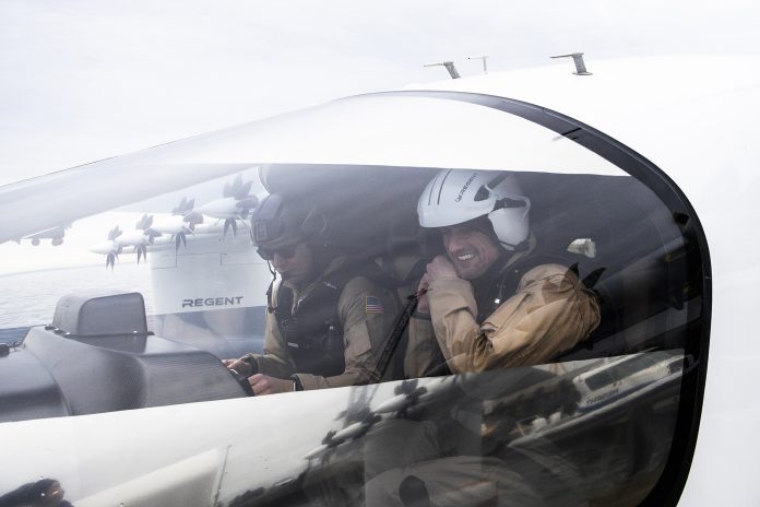 REGENT Sealgider captains prepare to test the Viceroy Seaglider prototype in Narragansett Bay, RI on March 5, 2026 // Photo credit: REGENT