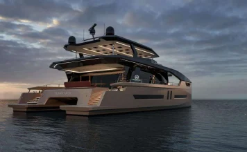 SUNPOWER-ALVA 90ft Solar Electric Superyacht // Photo credit: