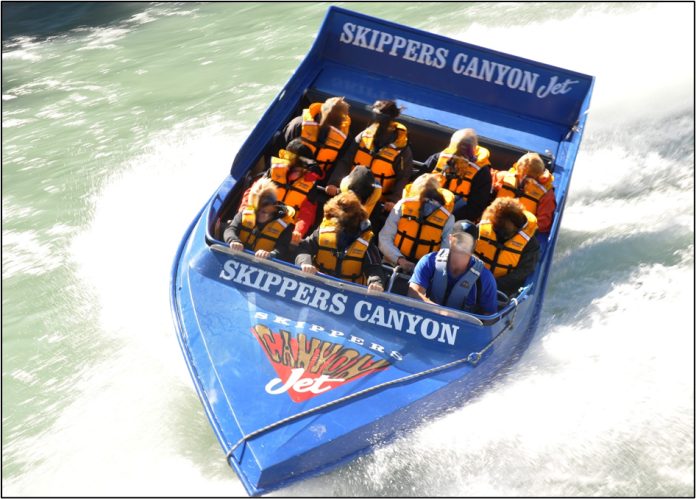 Jet boat Discovery 2 (prior to fitting of roll bar) (Credit: Skippers Canyon Jet Limited, anonymised by the Transport Accident Investigation Commission)