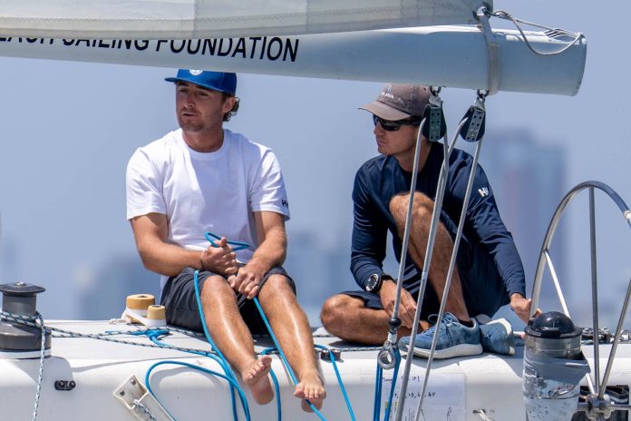 Cole Tapper (AUS)/ Kairos Racing. 2026 LBYC Congressional Cup, Day 3. Long Beach Yacht Club, Long Beach, CA. May 01, 2026. // Photo: Ian Roman / WMRT