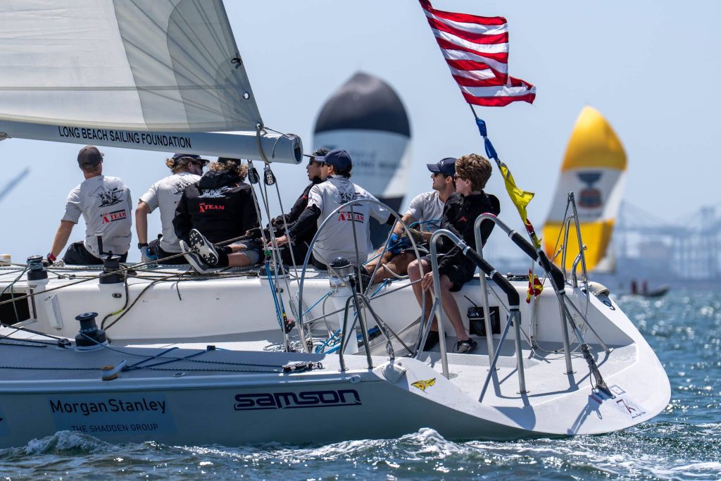 Christian Prendergast, USA. 2026 LBYC Congressional Cup, Day 3. Long Beach Yacht Club, Long Beach, CA. May 01, 2026. // Photo credit: Ian Roman / WMRT