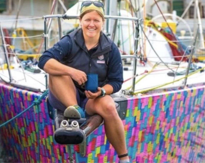 Lisa Blair OAM has joined forces with the Australian Composites Manufacturing CRC (ACM CRC), UNSW Sydney and boat builder Steber International to launch a two-year project titled Sustainable Composites for Next Gen Boat Hulls // Lisa Blair