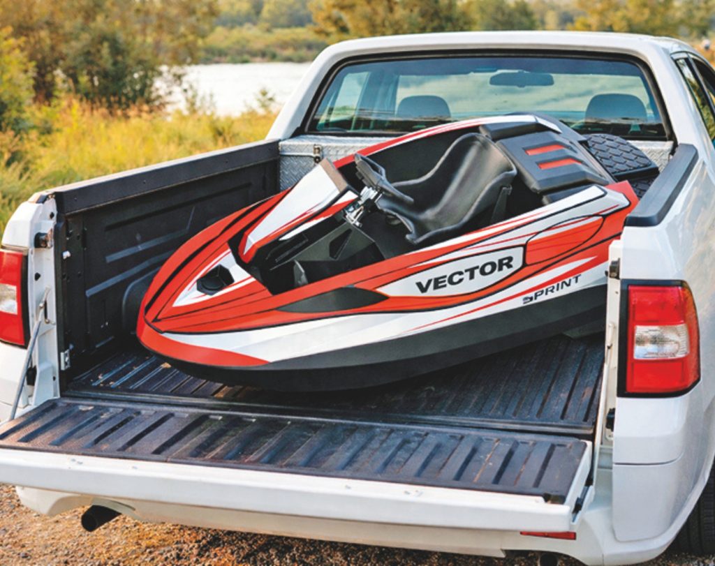 No trailer required for mini jetboat