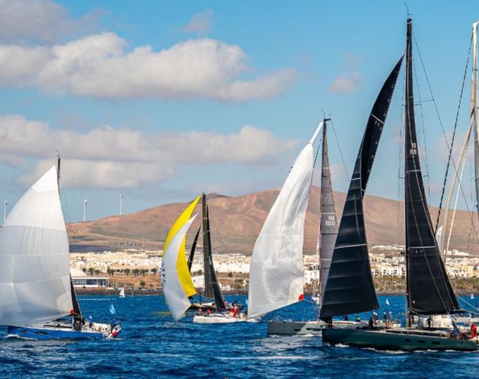 Start of the 2026 RORC Transatlantic Race from Marina Lanzarote, Arrecife, Lanzarote, Canary Islands // Photo credit: Calero Marina / RORC