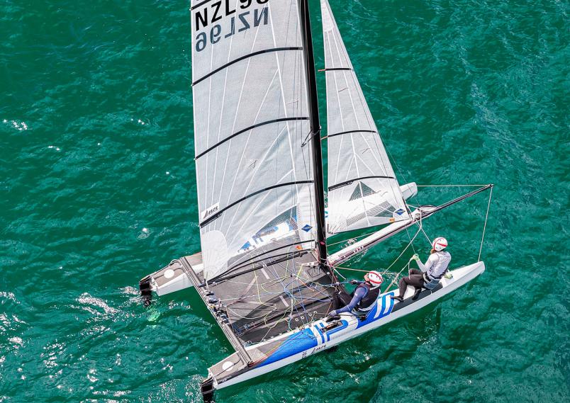 49er, 49erFX and Nacra 17 World Championships, Day 1: New Zealand's Seb Menzies and George Lee Rush make flying start to international campaign in Quiberon