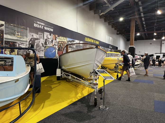 The line up at the 2026 Hutchwilco New Zealand Boat Show // BNZ