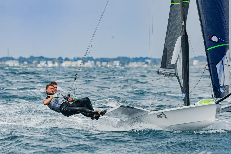 2026 49er, 49erFX and Nacra 17 World Championships, Day 3: New Zealand crews survive Quiberon chaos to reach gold fleet