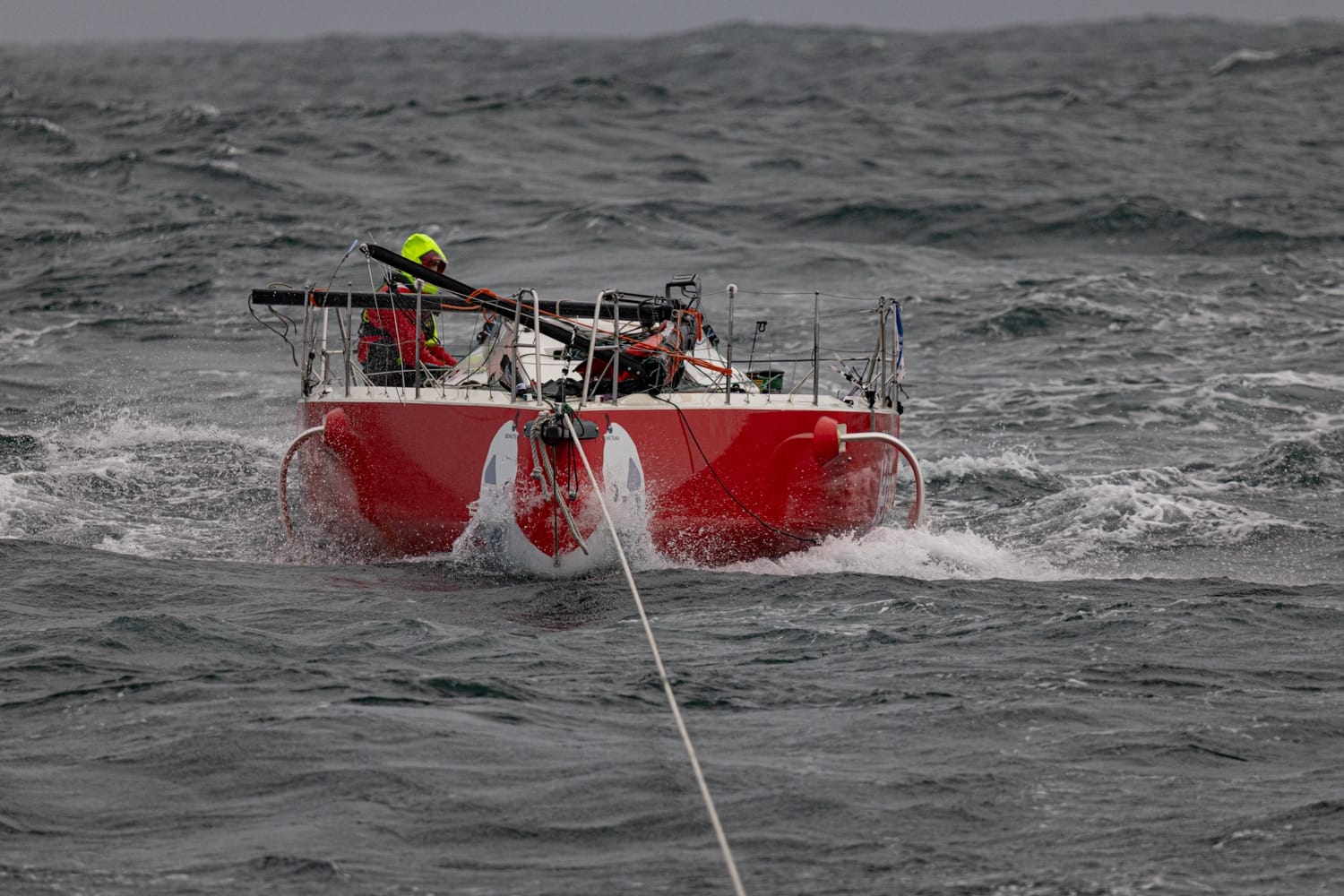 Rough night for the solo sailors
