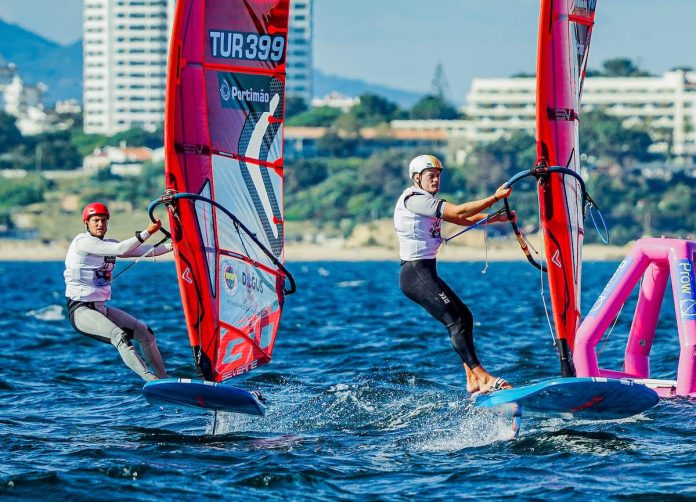 2026 iQFOiL European Championship, Day 2: Aimee Bright, Eli Liefting lead New Zealand charge as gold fleet looms in Portugal