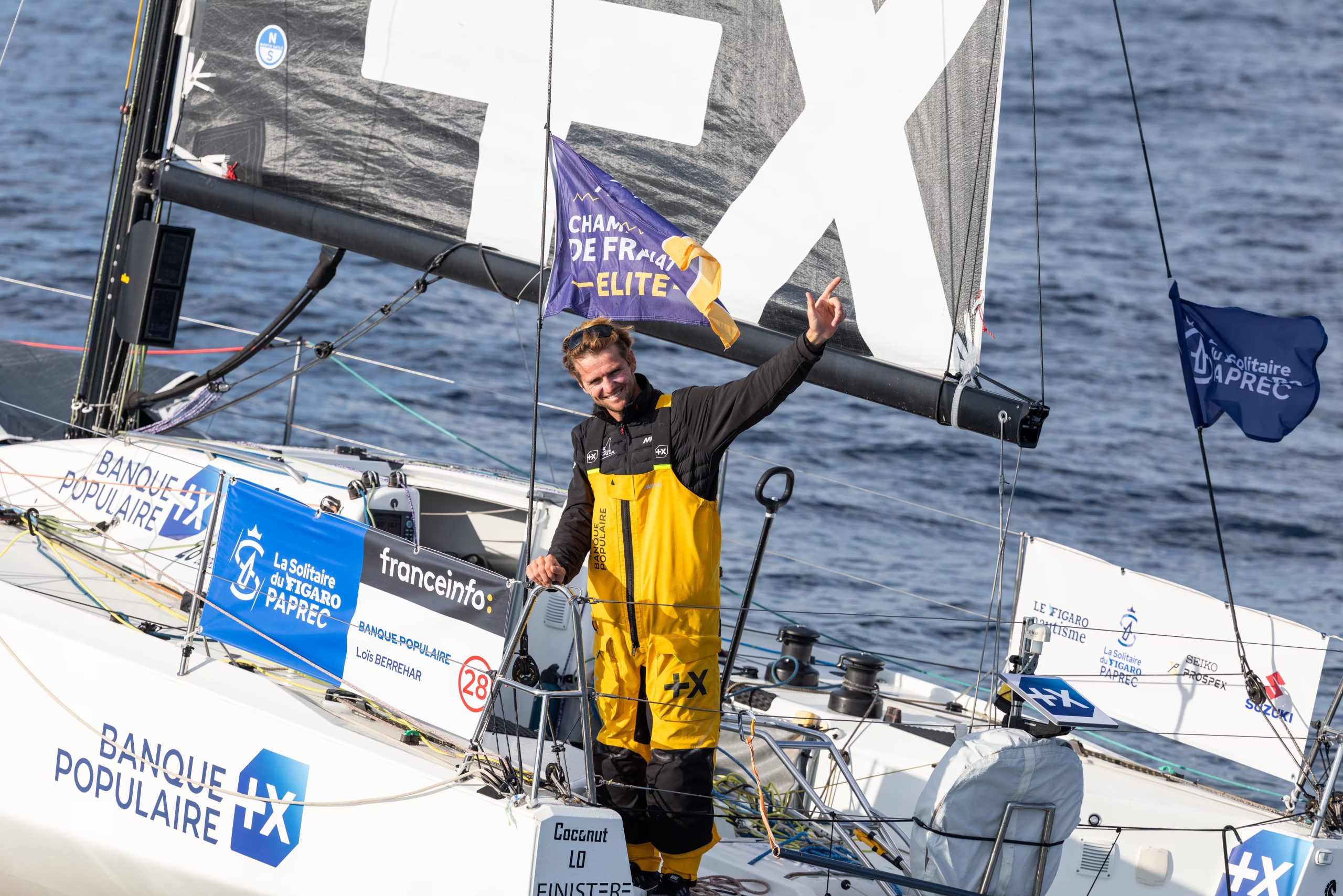Loïs Berrehar secures second place on leg one of the 57th Solitaire du Figaro Paprec