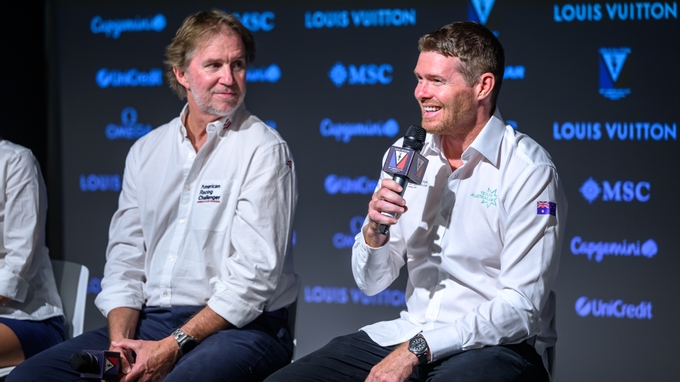 Louis Vuitton 38th America’s Cup, Prelim Regatta, Sardinia Press Conference