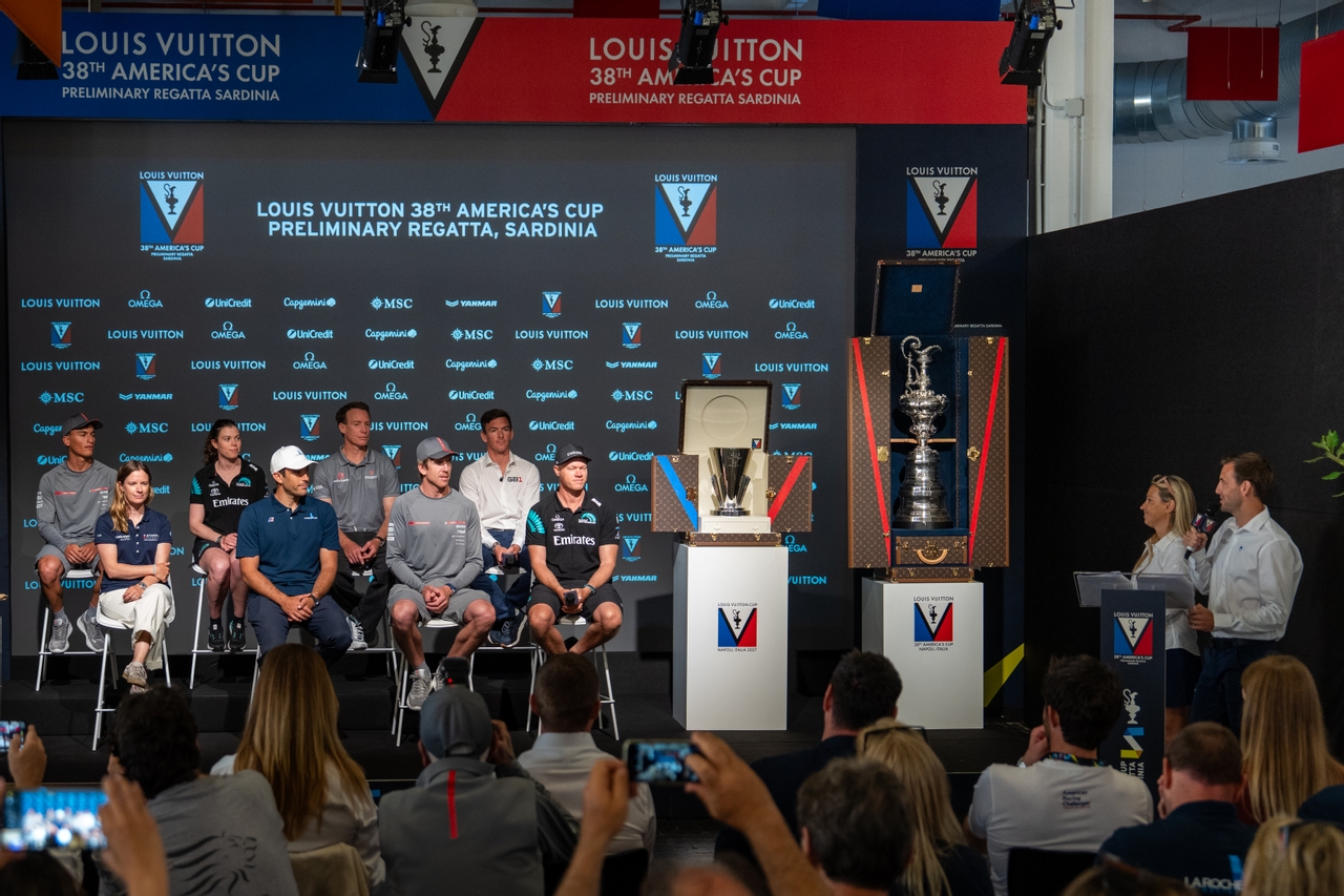 Louis Vuitton 38th America’s Cup, Prelim Regatta, Sardinia Press Conference