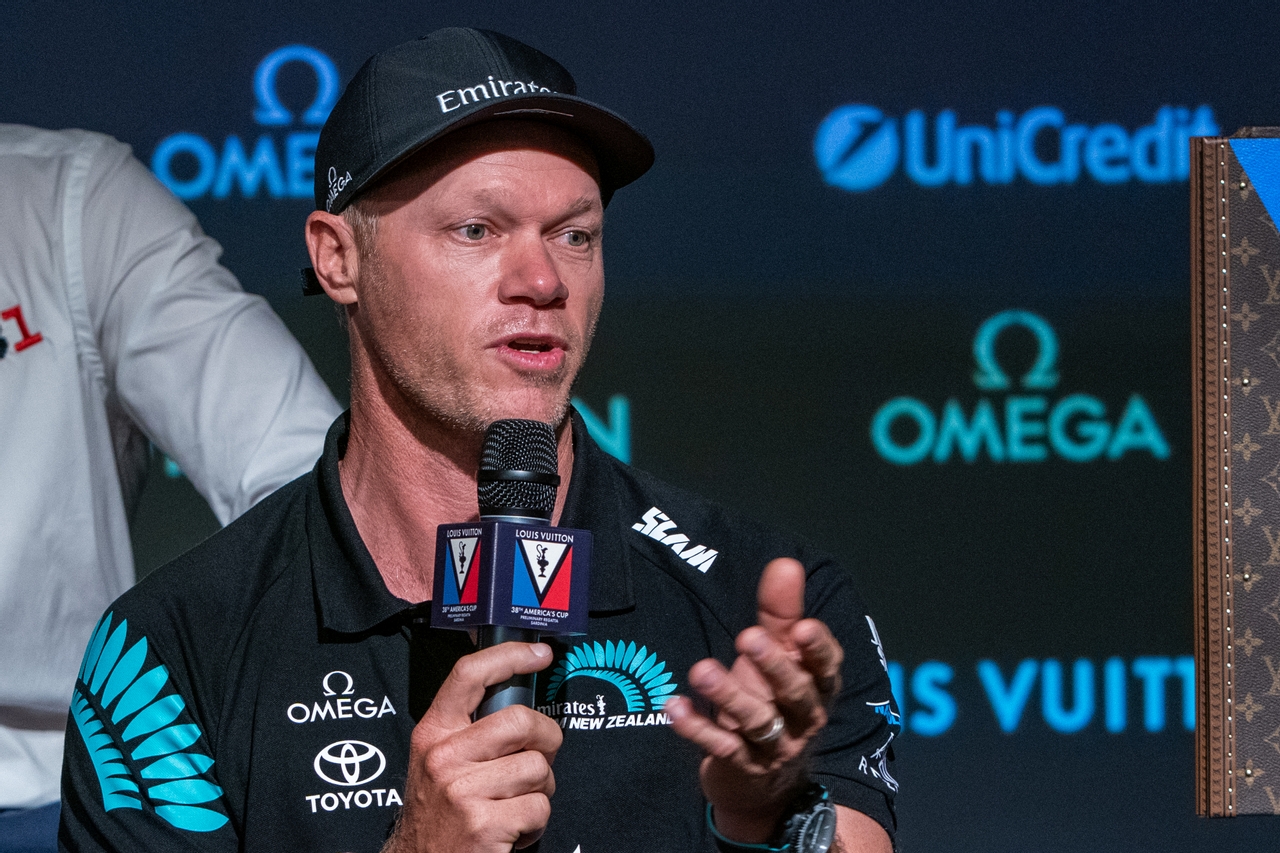 Louis Vuitton 38th America’s Cup, Prelim Regatta, Sardinia Press Conference