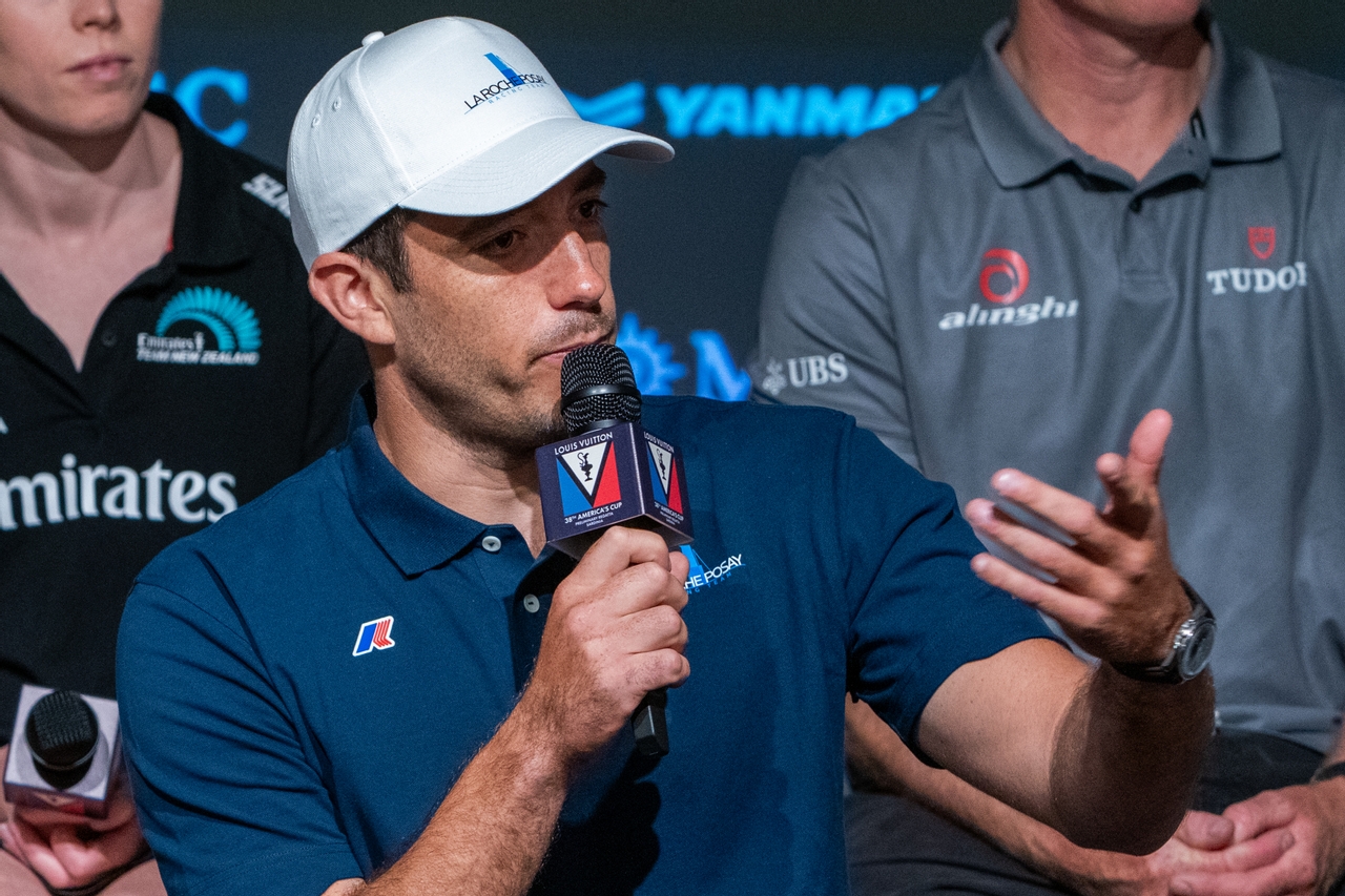 Louis Vuitton 38th America’s Cup, Prelim Regatta, Sardinia Press Conference