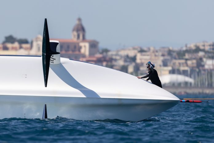 23 May 2026 Louis Vuitton 38th America´s Cup - TUDOR TEAM ALINGHI Preliminary Regatta Sardinia Race Preliminary Regatta Sardinia - Day 2. TUDOR TEAM ALINGHI // Photo credit: Samo Vidic / Tudor Team Alinghi 23 May 2026 Louis Vuitton 38th America´s Cup - TUDOR TEAM ALINGHI Preliminary Regatta Sardinia Race Preliminary Regatta Sardinia - Day 2. TUDOR TEAM ALINGHI // Photo credit: Samo Vidic / Tudor Team Alinghi