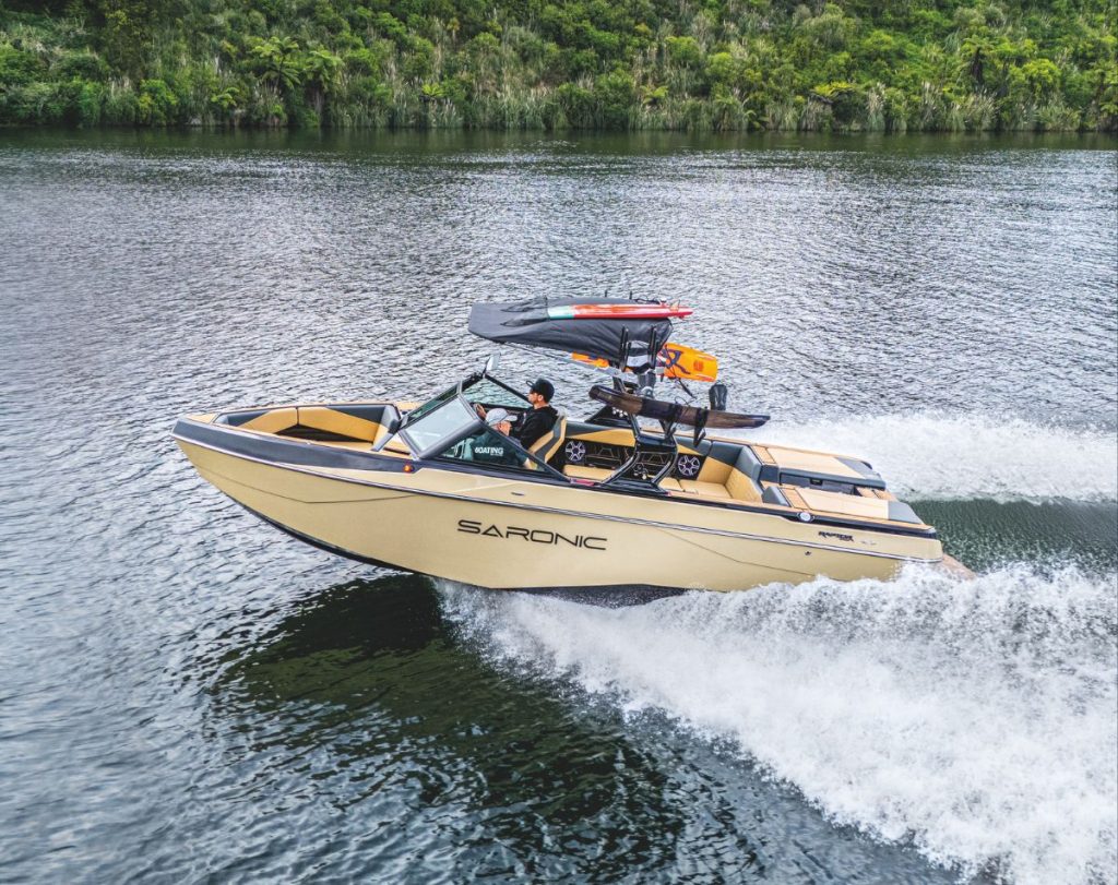 Every aspect of the SARONIC Seven is tailored to not only enjoying time on the water, but also providing a top-quality tow sports experience... // Photo credit: Geoff Cox