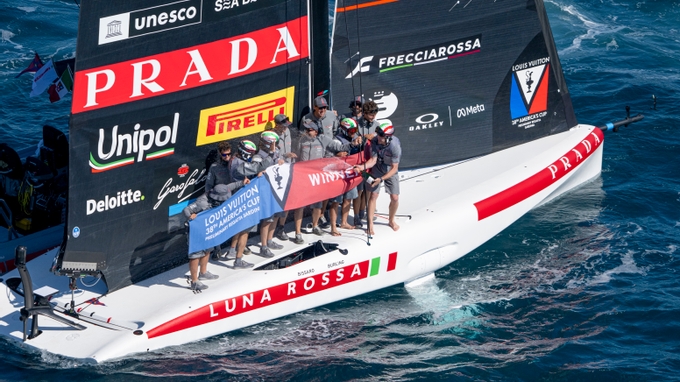 Peter Burling & Ruggero Tita Turn On The Style As Luna Rossa Wins In Sardinia In Sensational Fashion