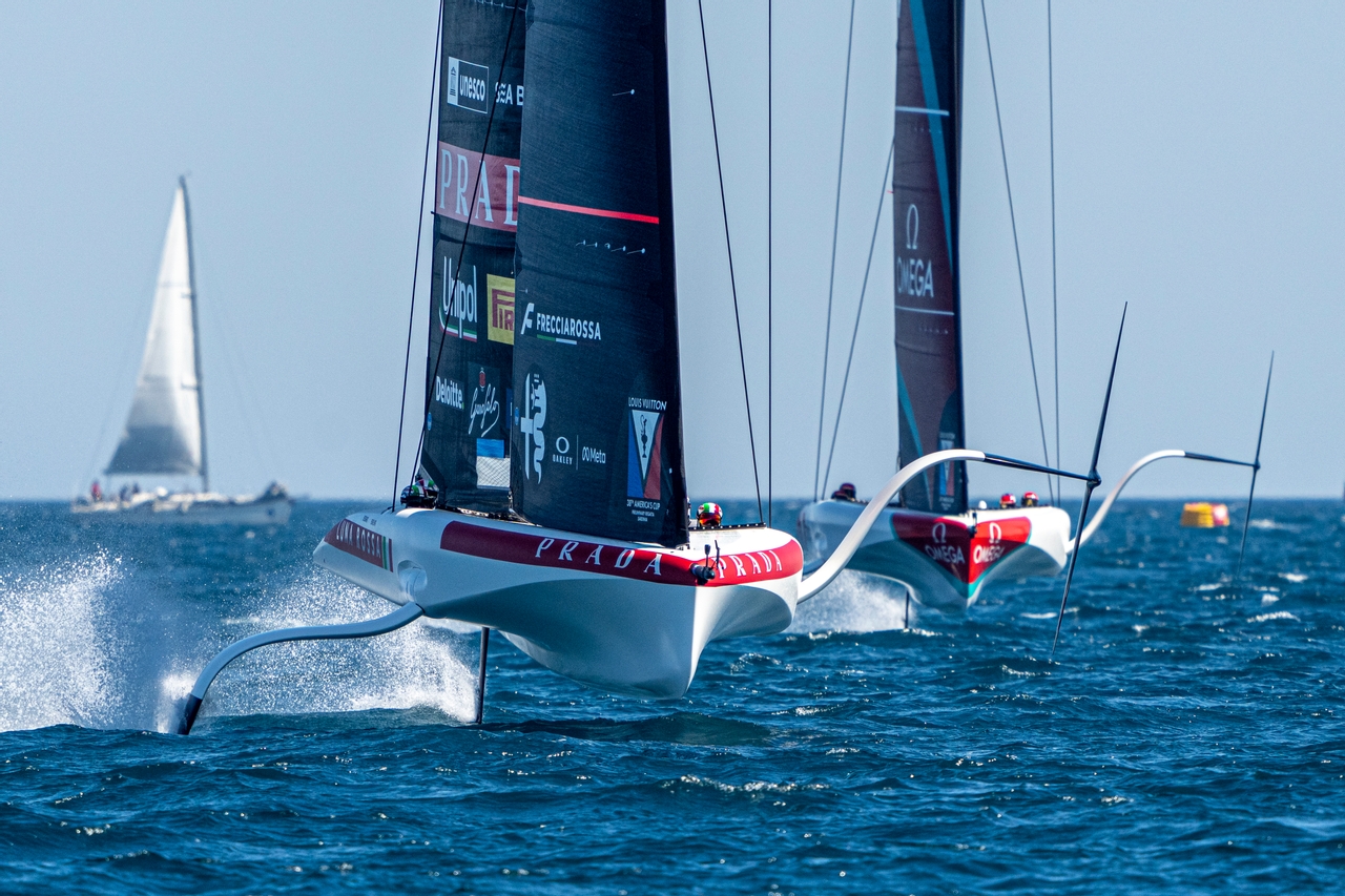 Peter Burling & Ruggero Tita Turn On The Style As Luna Rossa Wins In Sardinia In Sensational Fashion