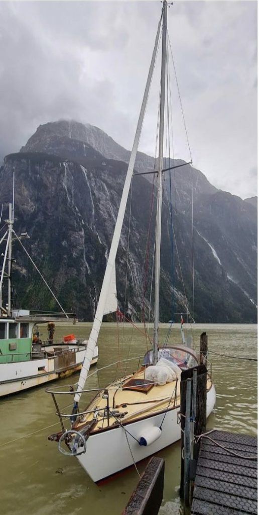 Diablo on its navigation of New Zealand. // Photo credit: Peter Bourke