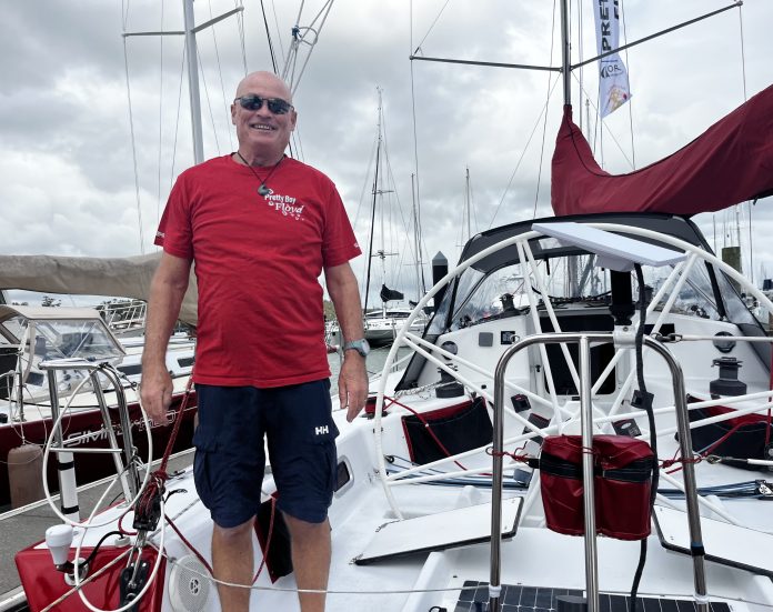 Bill Kidman and Pretty Boy Floyd. // Photo credit: Boating New Zealand