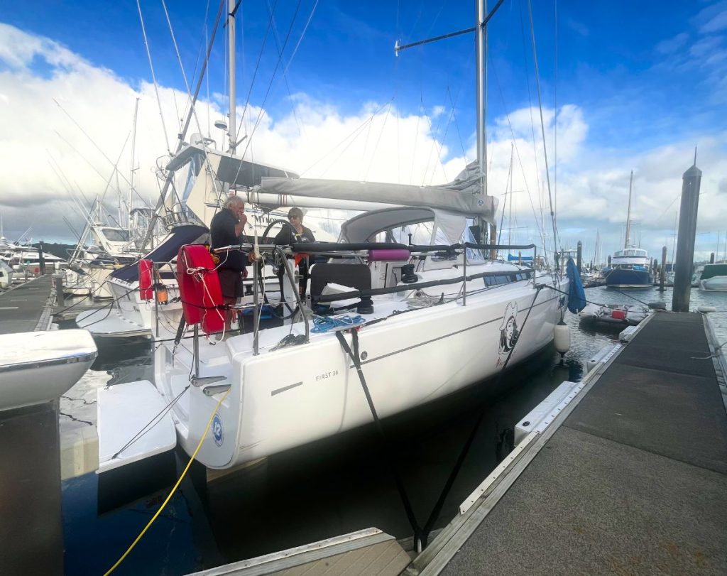 Terry Dunn and Nautilass // Photo credit: Boating New Zealand