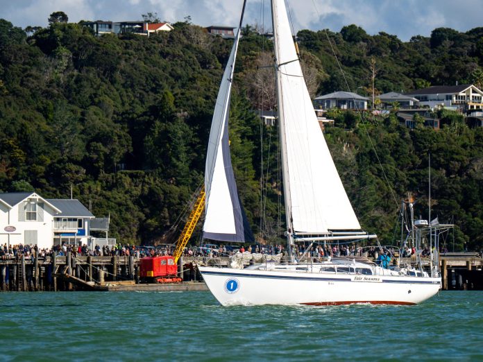 Off Opua, the Insight Media team catch the action at the start line of the 2026 Solo Trans-Tasman Yacht Challenge. // Photo credit: Insight Media Off Opua, the Insight Media team catch the action at the start line of the 2026 Solo Trans-Tasman Yacht Challenge. // Photo credit: Insight Media