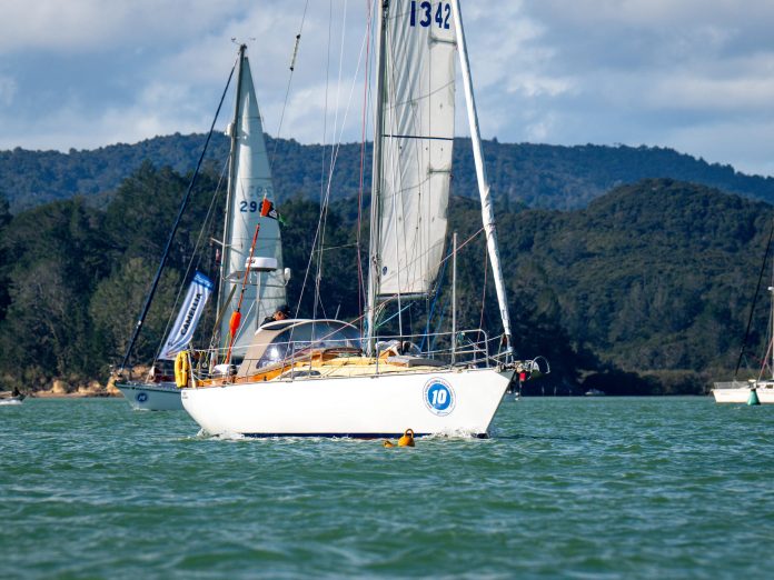 Off Opua, the Insight Media team catch the action at the start line of the 2026 Solo Trans-Tasman Yacht Challenge. // Photo credit: Insight Media