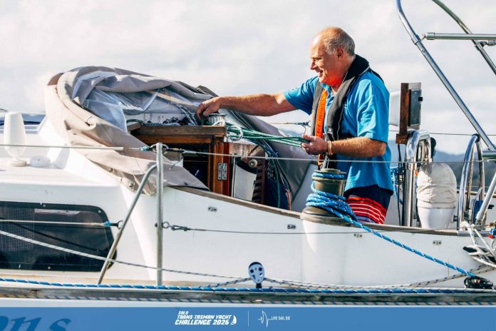 Doug Esterman onboard his Cavalier 39 Fair Seasons t the start of the 2026 Solo Trans-Tasman Challenge. RACE START - Saturday 30th May. // Photo credit: Suellen Hurling / Live Sail Die Doug Esterman onboard his Cavalier 39 Fair Seasons t the start of the 2026 Solo Trans-Tasman Challenge. RACE START - Saturday 30th May. // Photo credit: Suellen Hurling / Live Sail Die