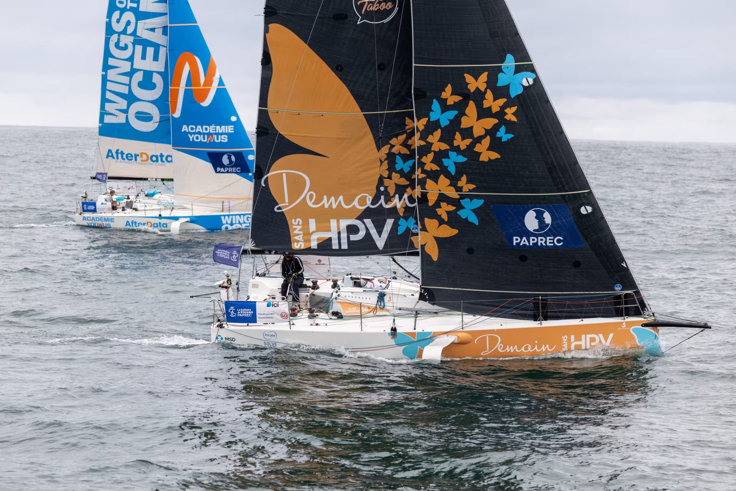 Snapping the BXA waypoint in the Solitaire du Figaro