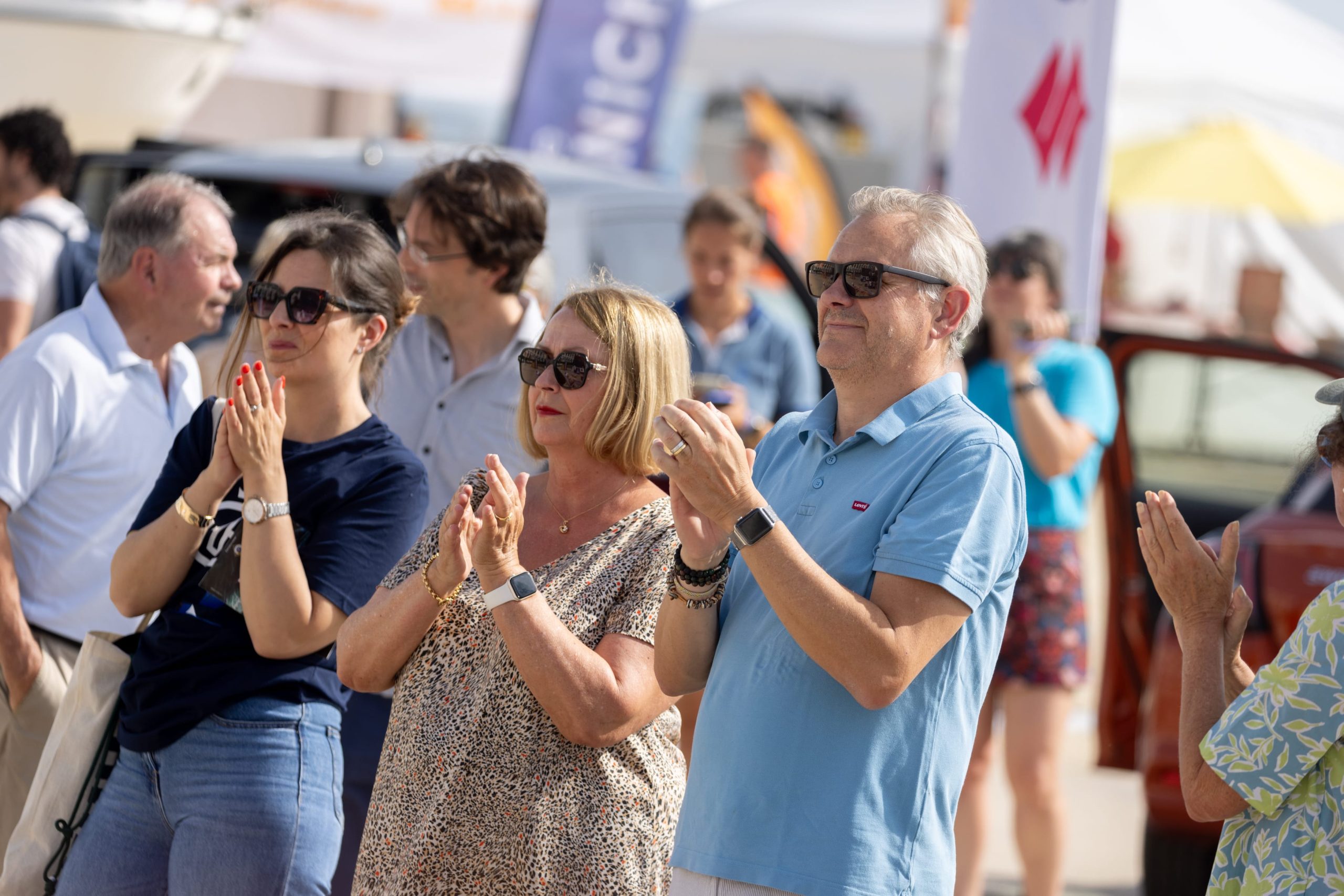 Stage 2 prize-giving in Pornichet