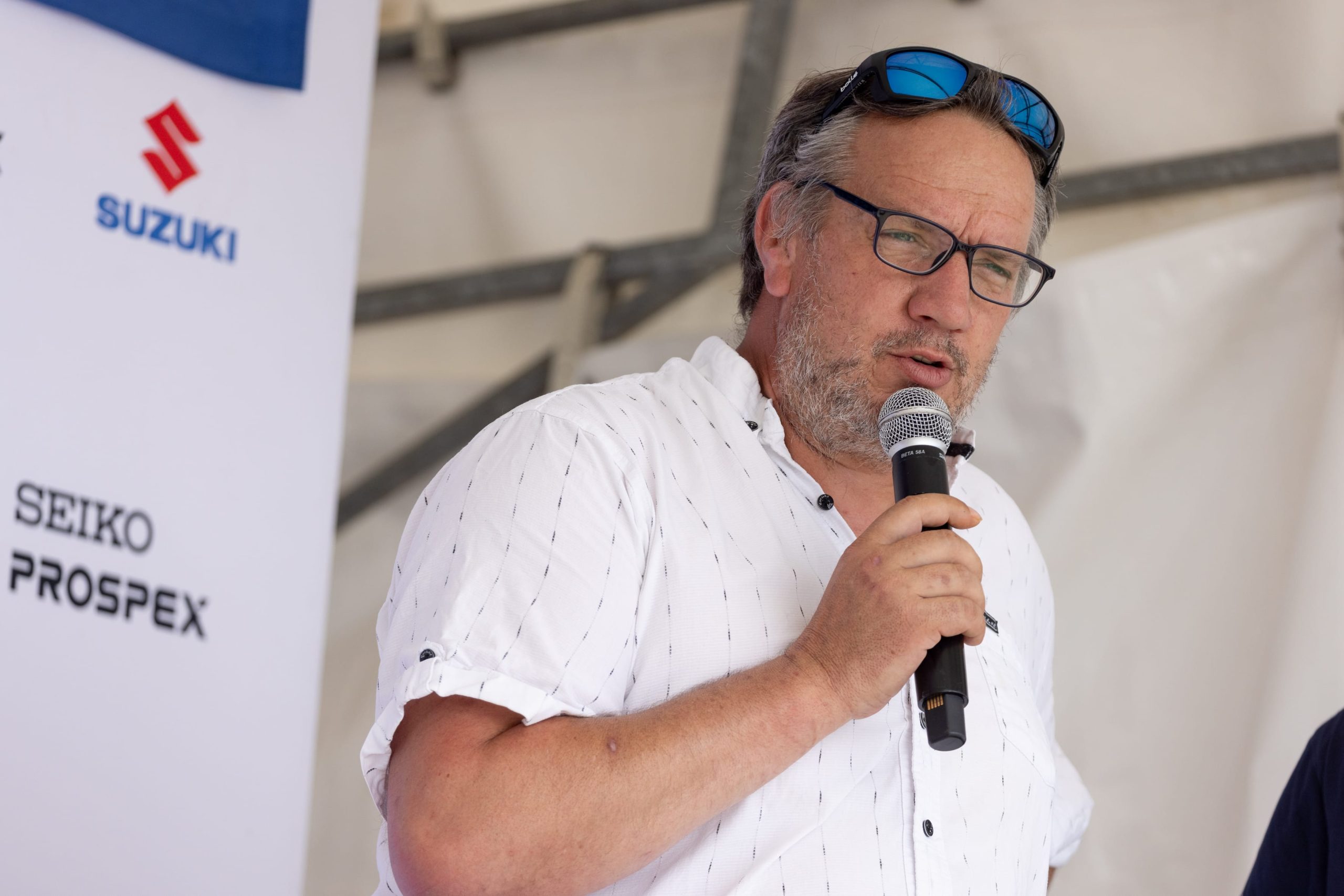 Stage 2 prize-giving in Pornichet
