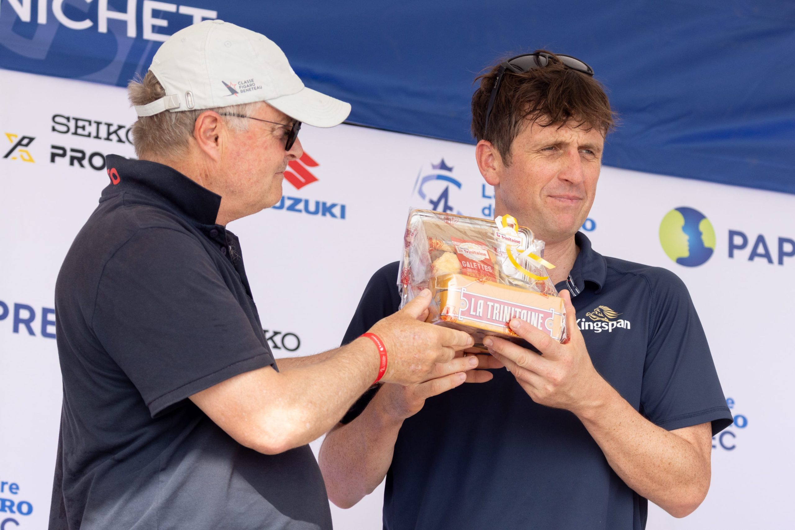 Stage 2 prize-giving in Pornichet
