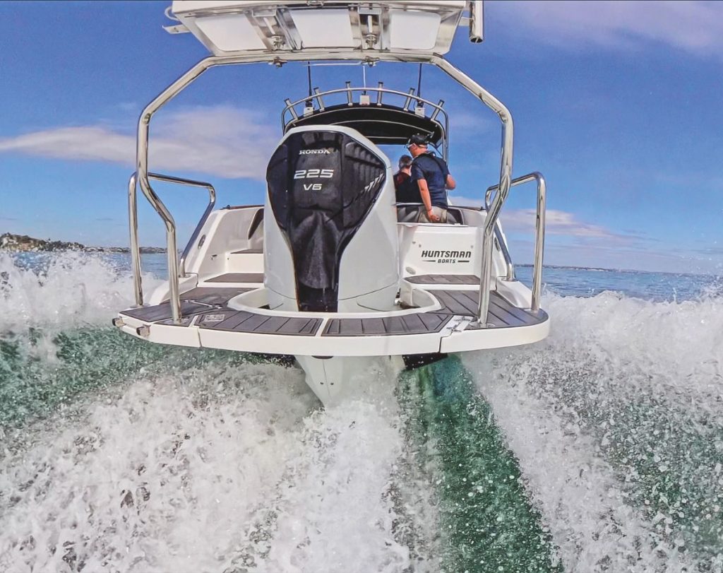 Trim Support is particularly useful for optimising the transition on to the plane. // Photo credit: Roger Mills / Boating New Zealand