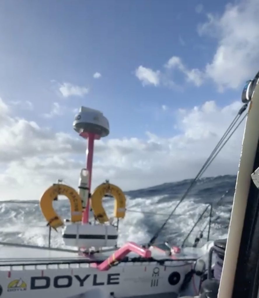 A view from the transom onboard Vixen Racing // Sharon Ferris-Choat, Vixen Racing / Solo Trans-Tasman Yacht Challenge